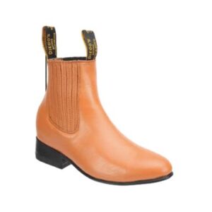 Botin Charro Flor Entera Miel