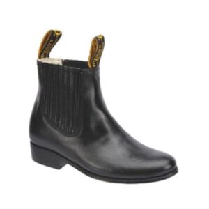 Botin Flor Entera Negro
